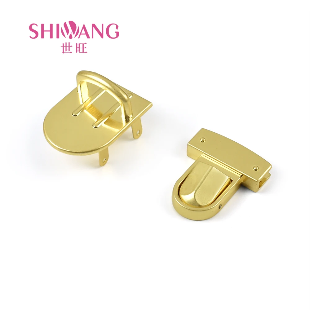 Metal Bag Hardware Classical Gold Press Bag Lock For Leather Bag Buy