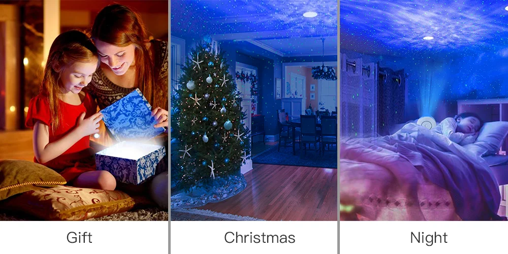 Wholesale 3D Laser Nebula Starry Night Light Projector With Control Different Color