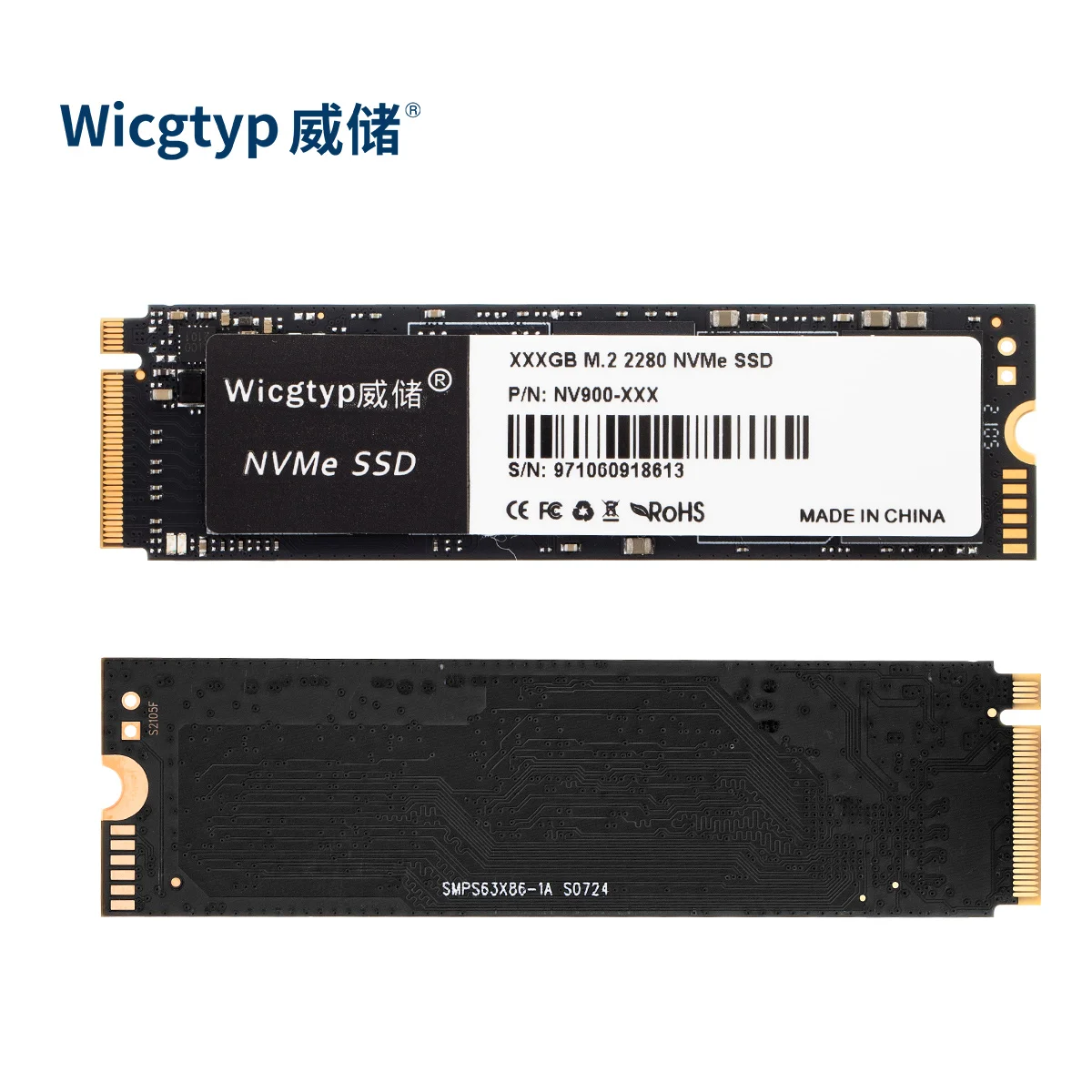 Wicgtyp 512GB NVMe M.2 PCIe Gen3.0x4 SSD for Laptop | Reliable 