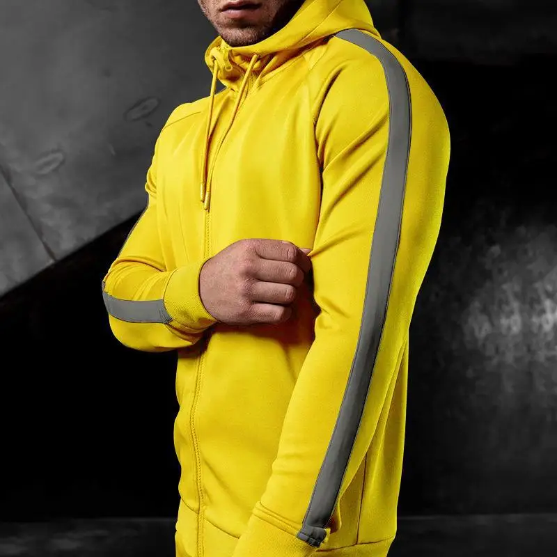 Custom Blank Training Activewear Zip up Two Piece Sportswear Men Tracksuit and Clothes Sports Men Jogger Track Suits Wear Set