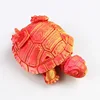 10cm red gold mechanical turtle