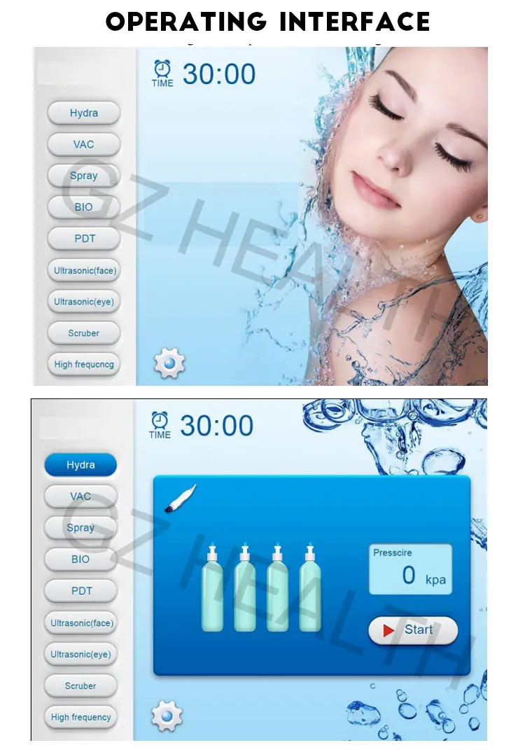 Newest 14 IN 1 hydra multifunction facial oxygen deep skin clean machine skin care facial hydra dermabrasion machine