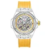 Translucent white with yellowish tinge