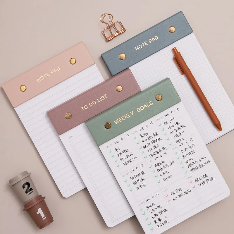 Leading Manufacturer's Customized Logo Printed Loose Leaf Refillable To-Do List Memo Pads Sticky Notes and Gift Note Pads