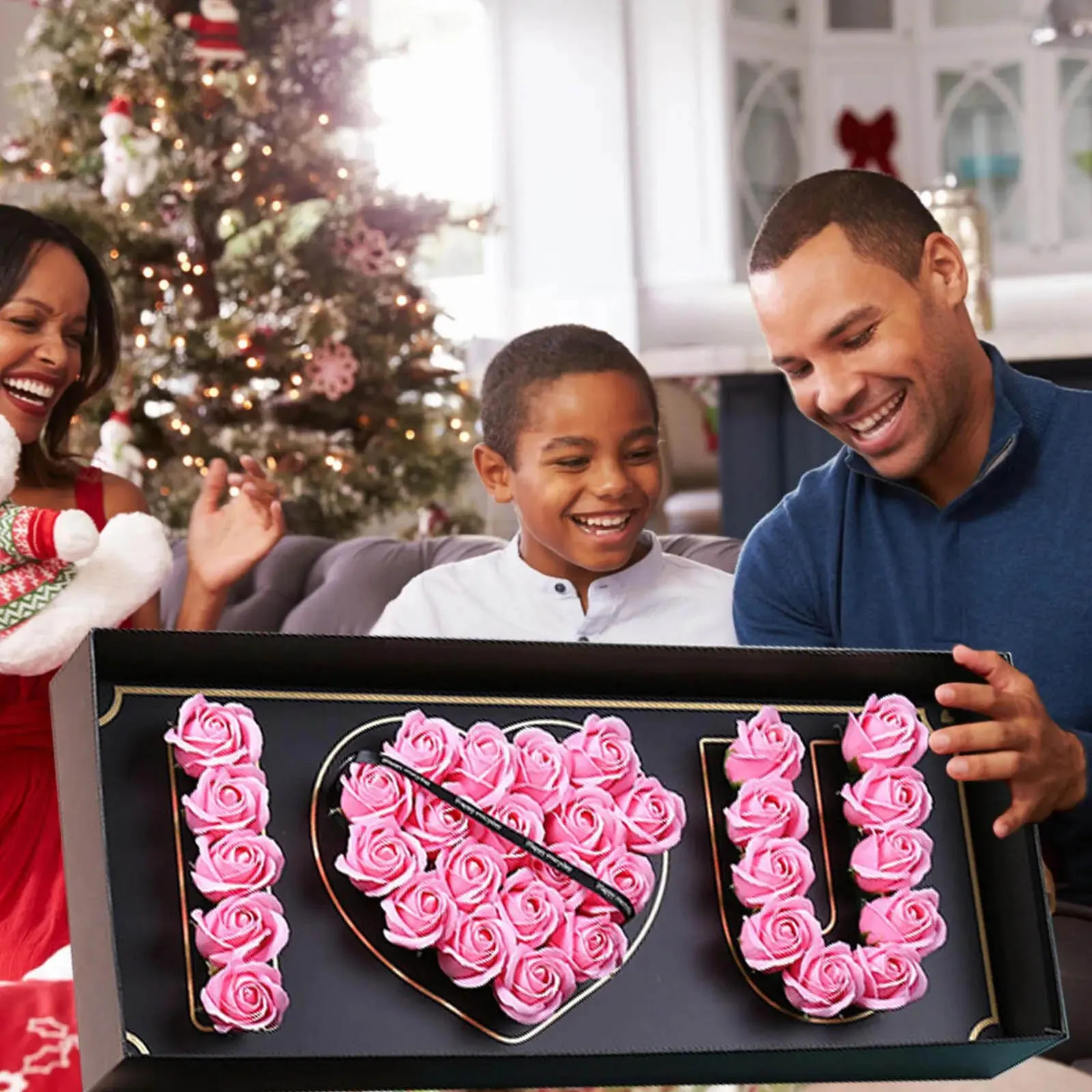 Luxury Rectangular Flower Box Preserved Valentine's Day Gift Box With