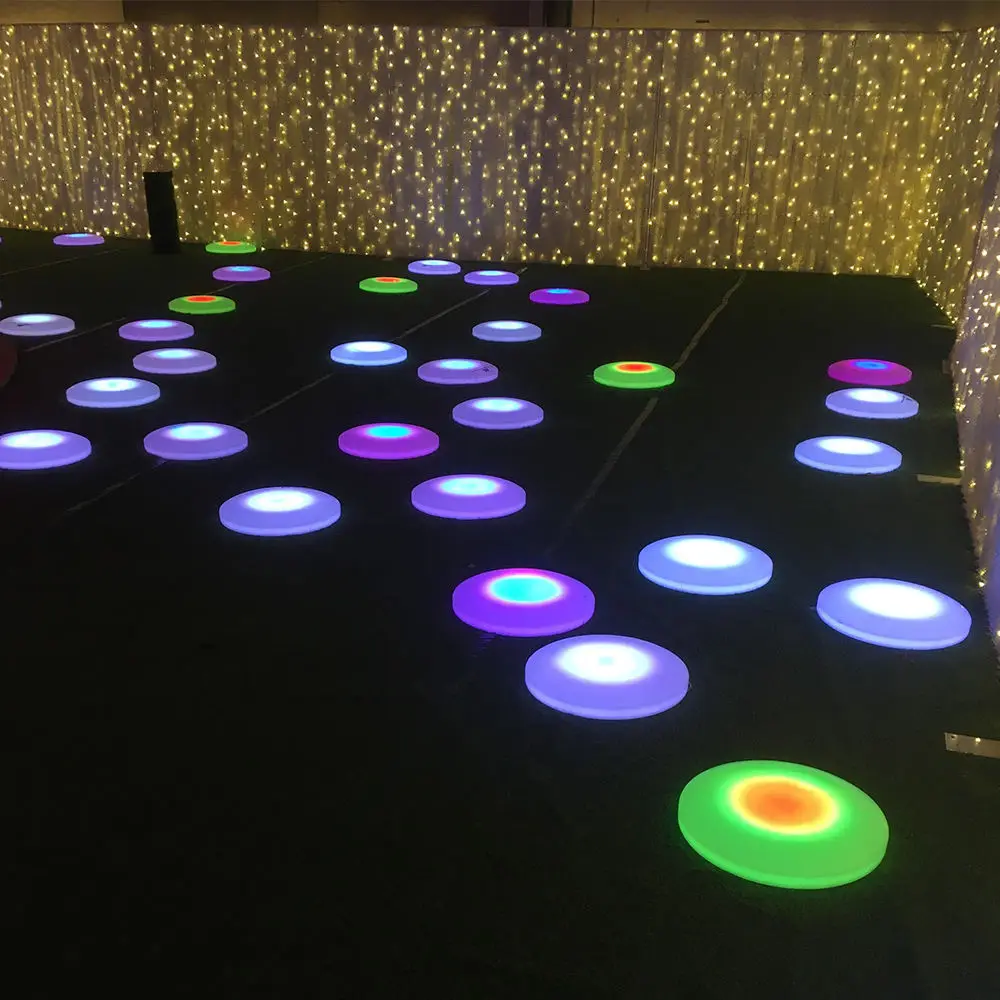 New Design Waterpoof IP67  16 Colors RGB Interactive Led Dance Floor Tiles for Sale