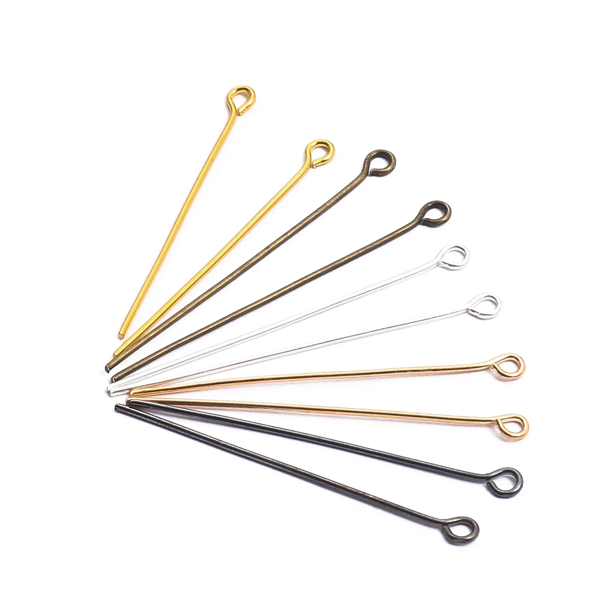 BEADIA Head Pins Gold for DIY Jewelry Making 40mm 200pcs 