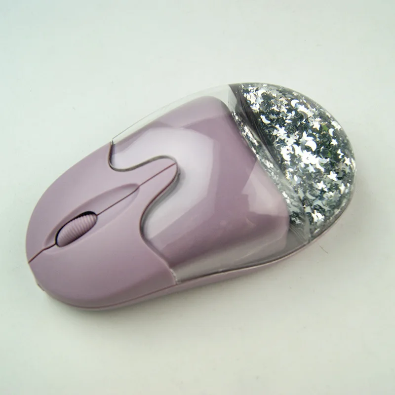 Popular Custom Logo New Style Liquid Aqua Water Oil Floater Liquido Computer Wireless Mouse