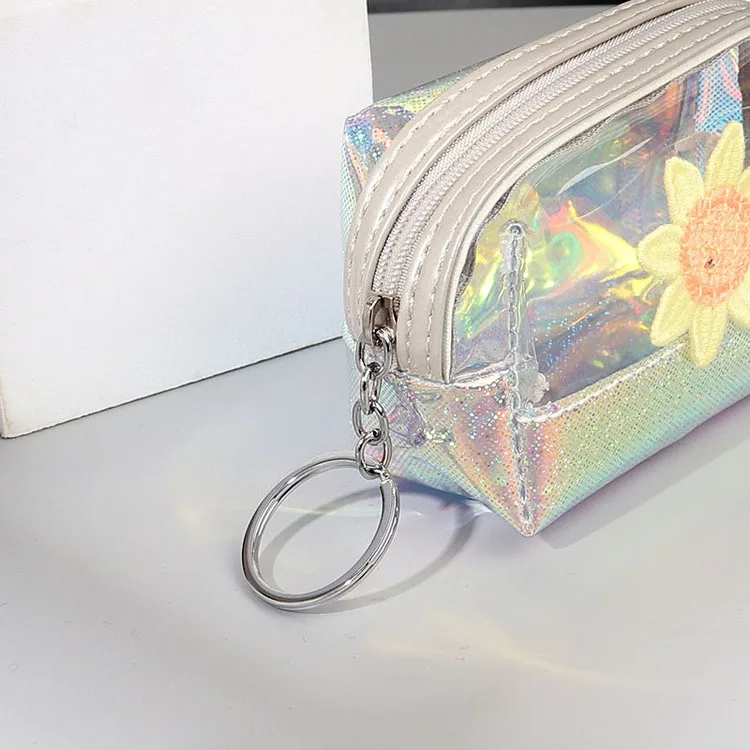 New Transparent Bag Keychain Coin Purse PVC Clear Mini Purses Kids