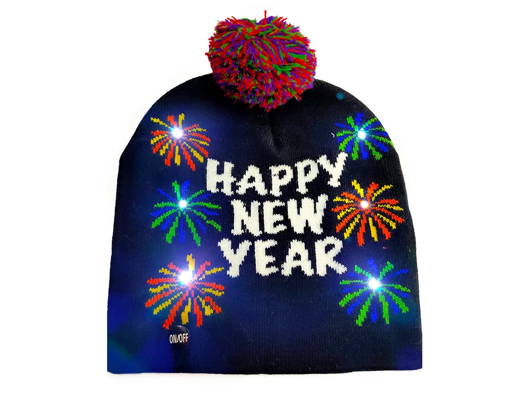 light up new years hats