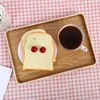 Bandeja rectangular poco profunda de estilo japonés