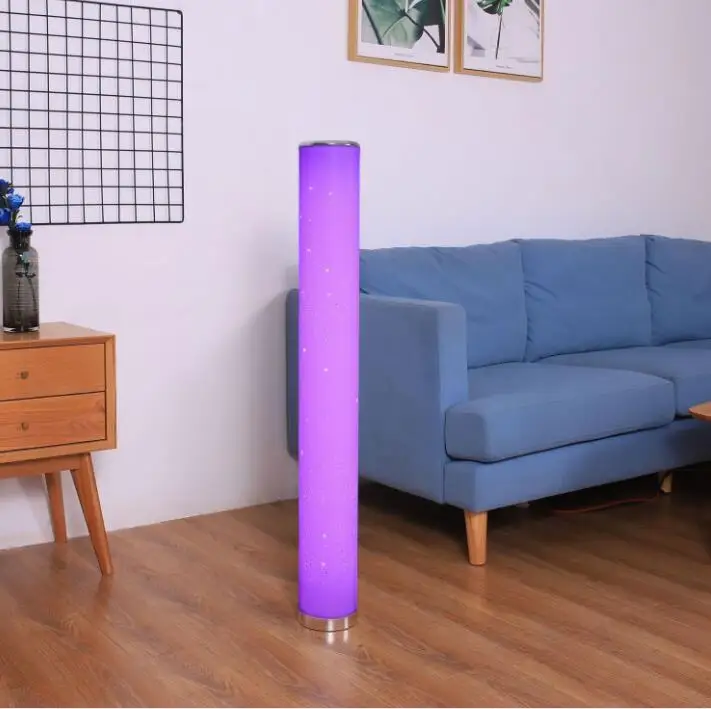 Home Decorative Modern Standing RGB LED Floor Lamp with Remote Controller for Living Room and Bedroom
