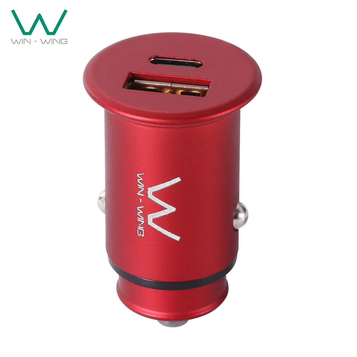 Двойное автомобильное зарядное устройство USB C USB A 30 Вт PD зарядное устройство