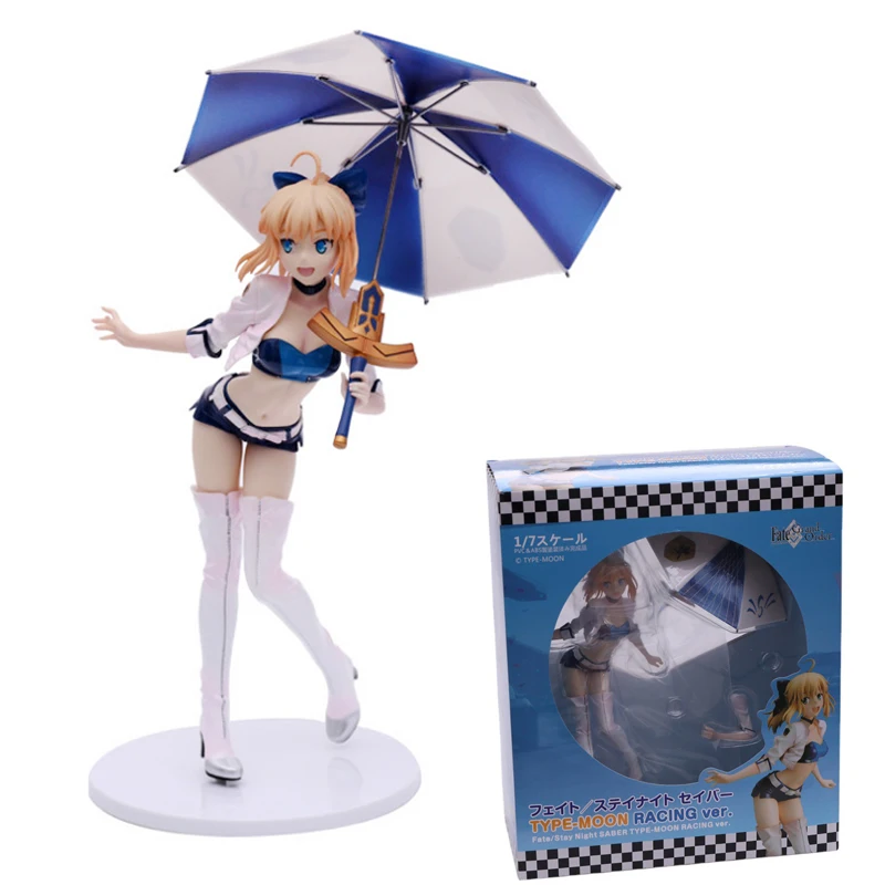 26cm Fate/stay night Anime Figure Saber TYPE-MOON RACING Ver