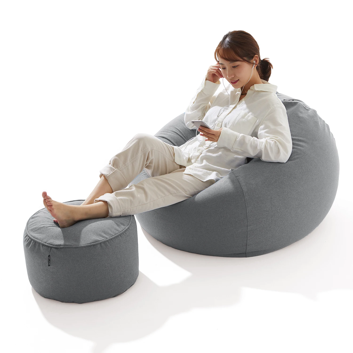 Classic Japanese home stool pouf foot rest ottoman for sofa,bench