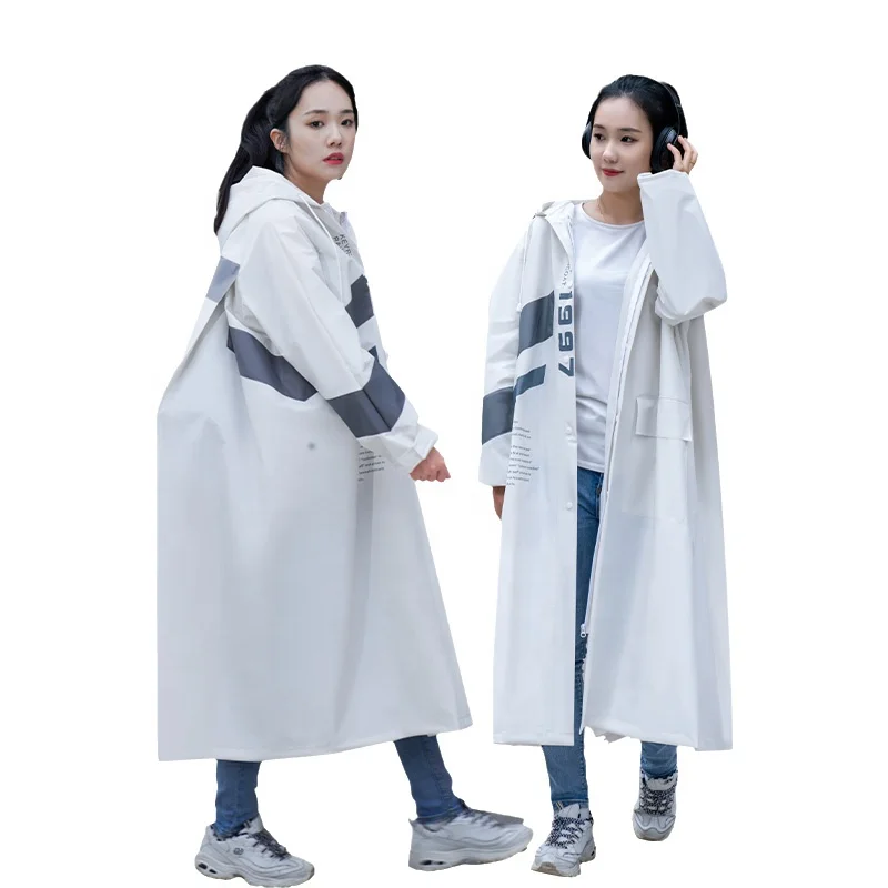 nativus back logo Raincoat long full-body women's cute adult students extra MANTICA pluvia tunica poncho