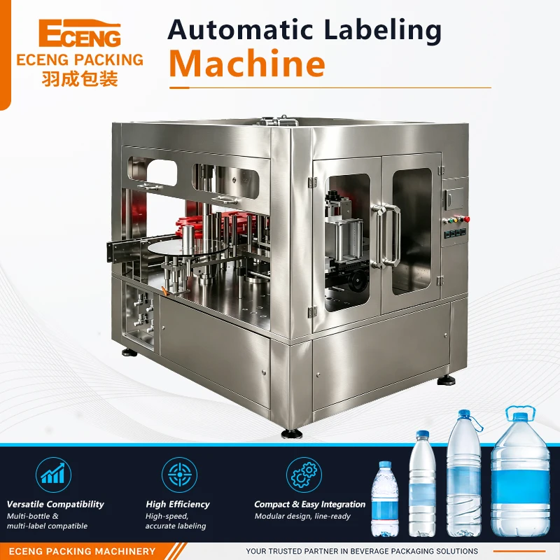 Factory Price OPP BOPP Film Hot Melt Glue Labeling Machine for Juice Water Beverage Bottles