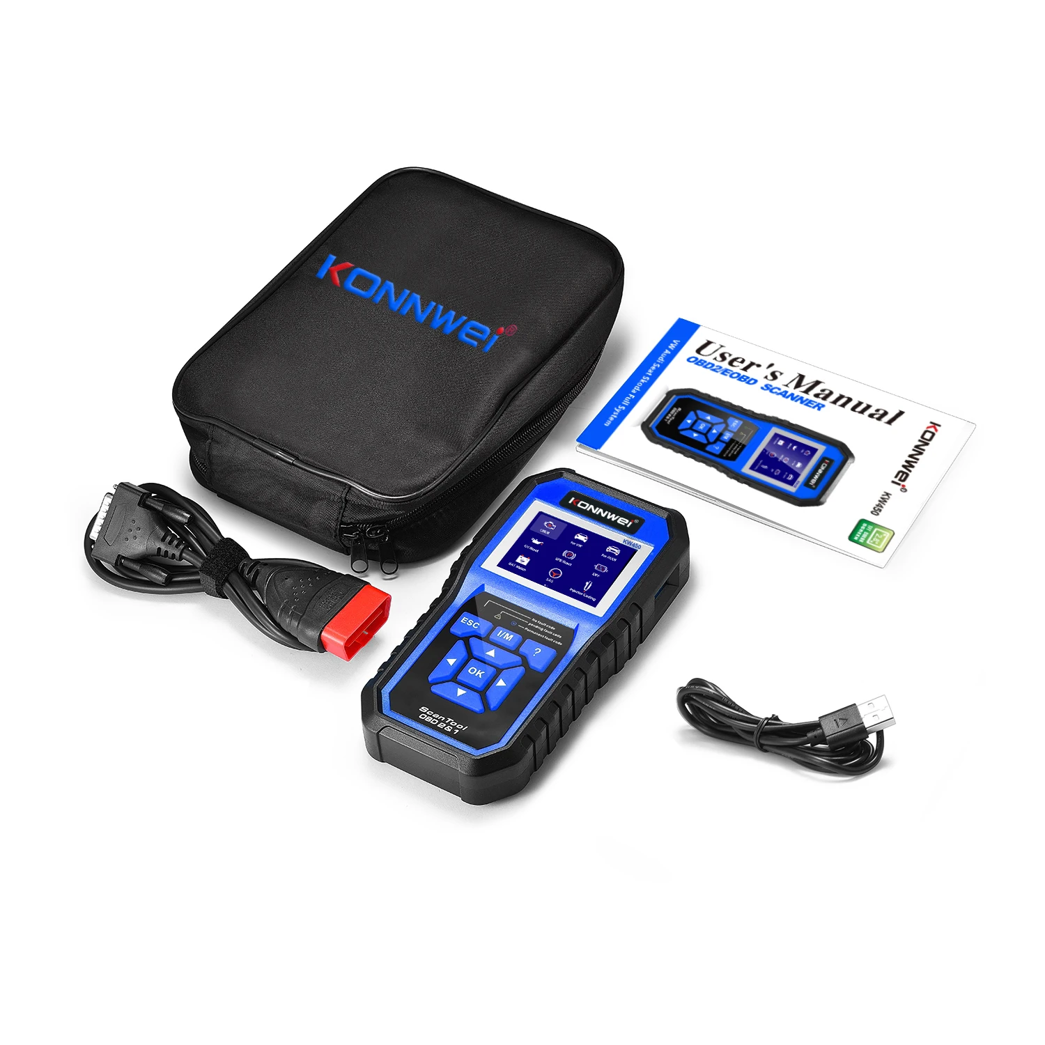 Free Update Konnwei KW450 Full System Diagnostic Scanner for European Car for VW