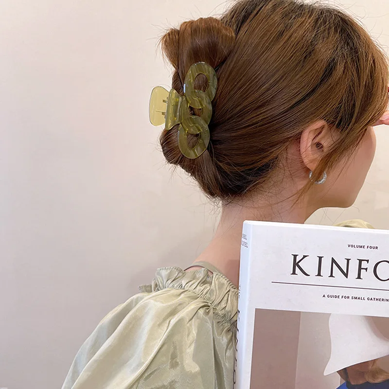9 см корейский Ins Лидер продаж корейские аксессуары для волос заколки элегантный пластиковый зажим