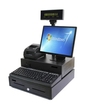Supermarket Integrated POS System, Hot Sale Touch Screen POS Terminal Pos All In One System