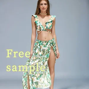 ODM OEM Yifeng Swim Swimsuit 3 Piece Bikini Set 3 Piece Bathing Suit 3 Pcs Swimwear Beach Wear