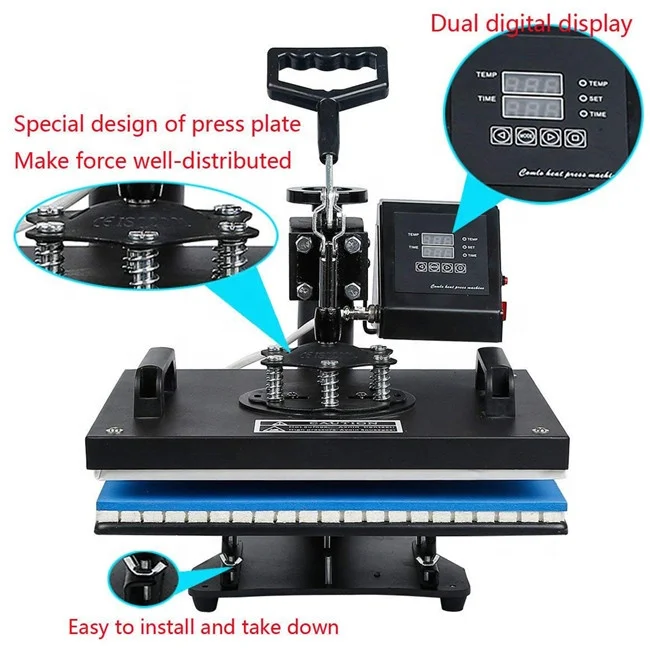 JUYOU High Speed 3D Textile Sublimation Digital Fabric T Shirt Heat Press Machine