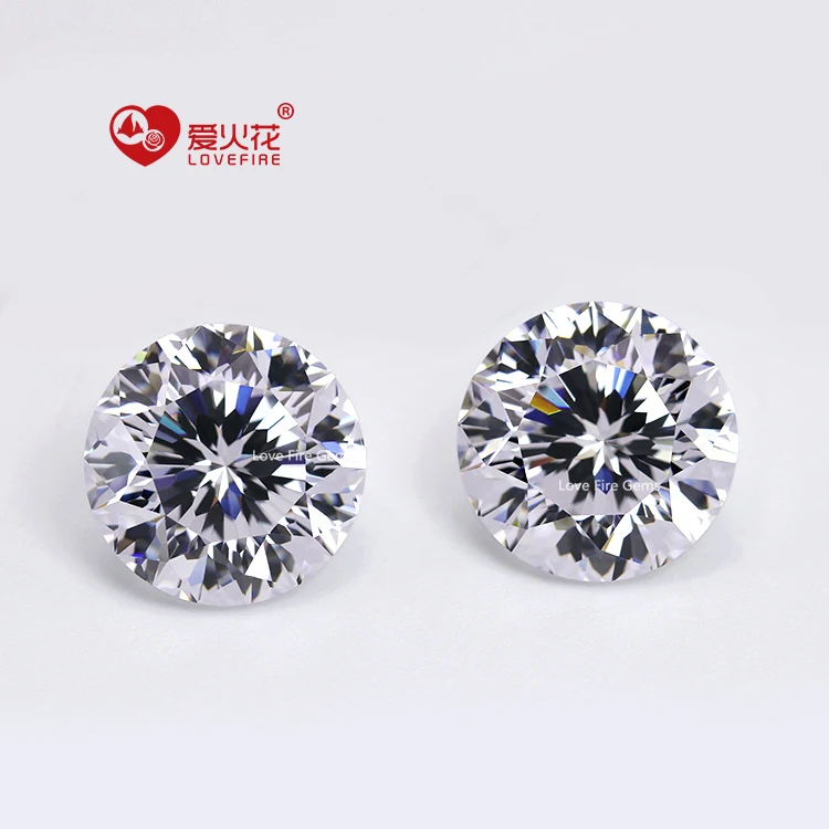 Zircon Cubique Ronde Brillante - Pierres Synthétiques De Qualité, Choix Couleur/Taille
