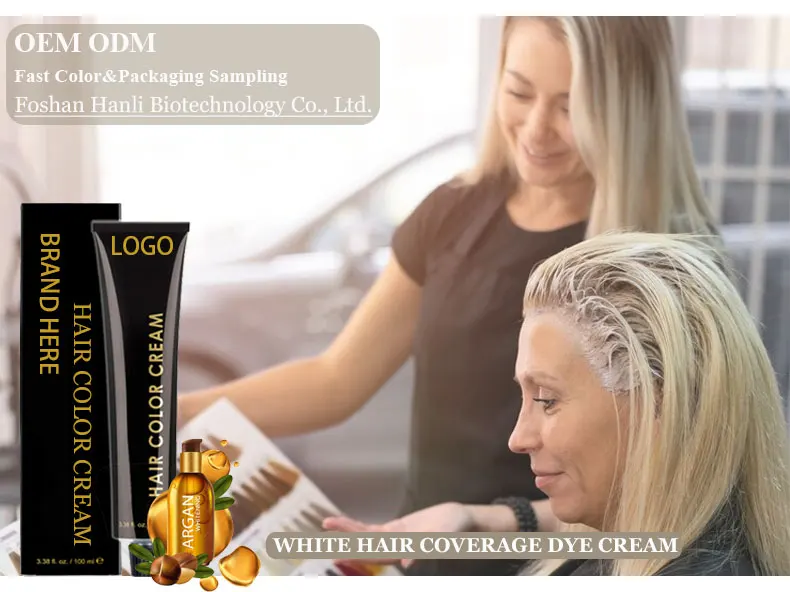 Oem Super Quality Factory Hair Color Cream Permanent Hair Dye Salon Private Label Professional