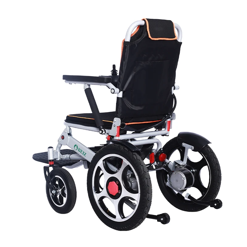 2023 New Trending Light weight portable wheel chair with remote controller for disable foldable airplane electric wheelchair