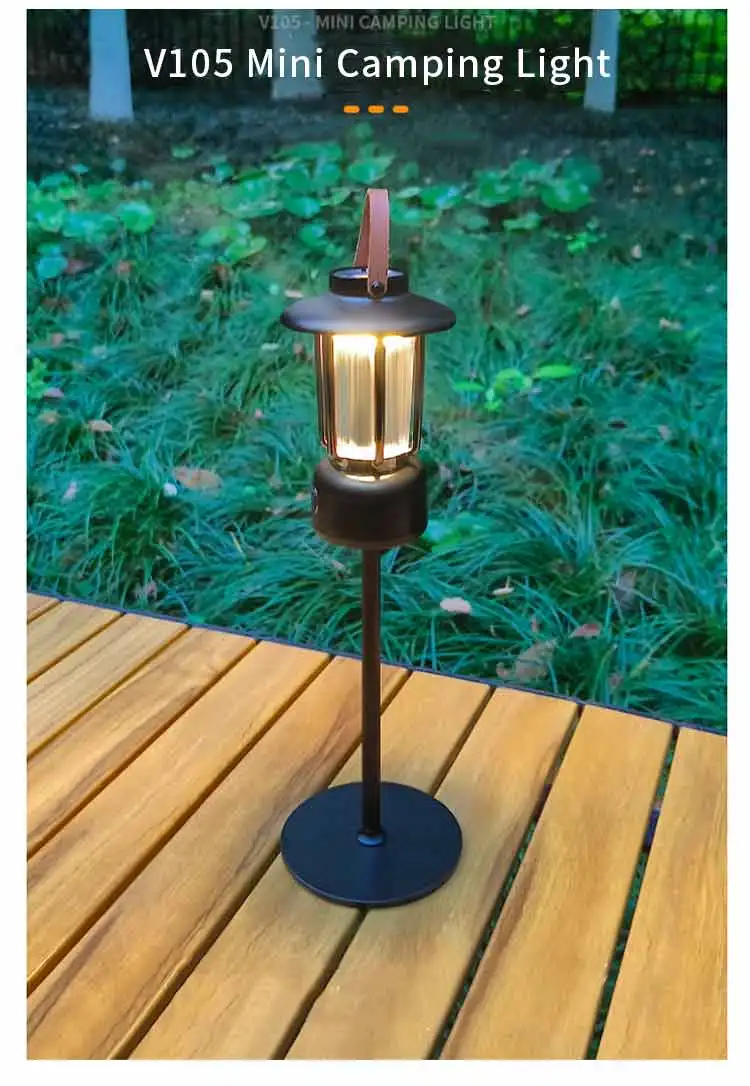 Rechargeable Camping Light Portable Three Colors Source Ambient