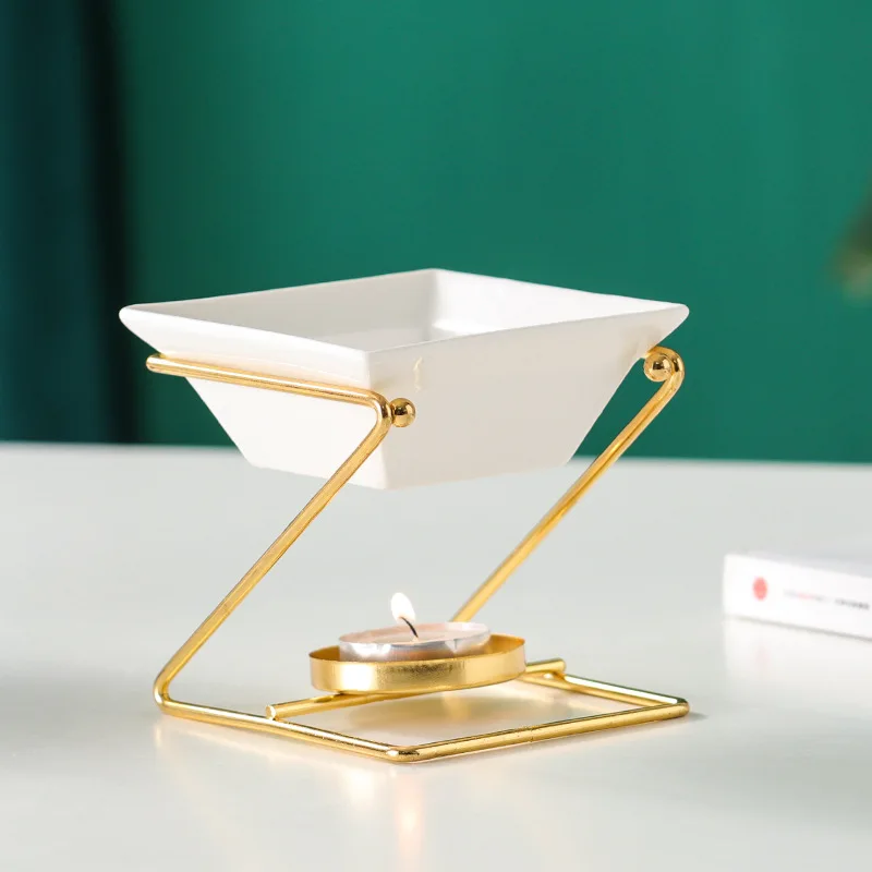 香炉 Z形金属铁茶座精油漫射炉黑金简易香炉灯座| Alibaba.com