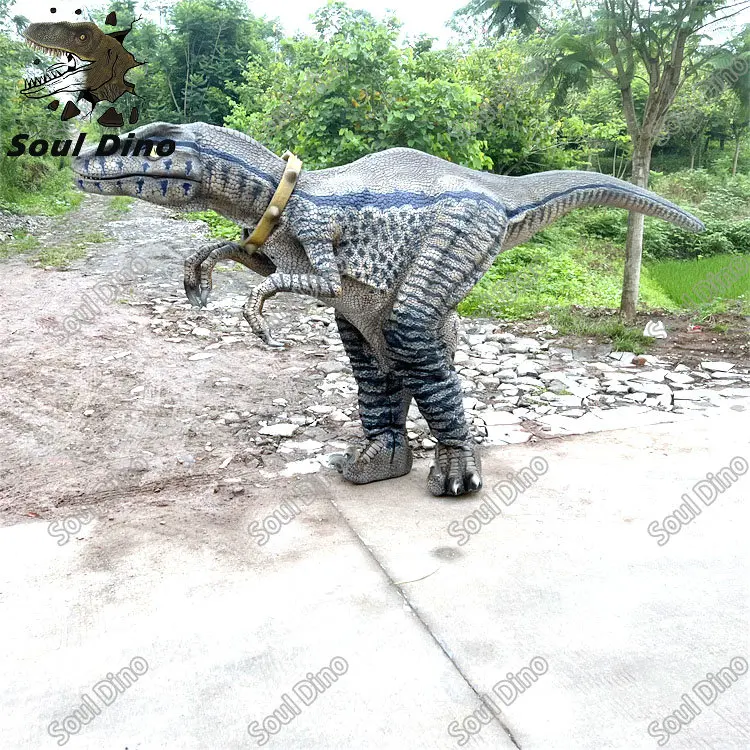 Realistic Animatronic Walking Velociraptor Dinosaur Costume Jurassic ...