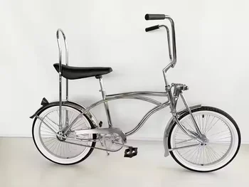 Siège Banane Lowrider Blanc Brillant Avec Sissy Bar Et Poign Es 1034169