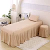 Skin friendly cotton bed cover camel color