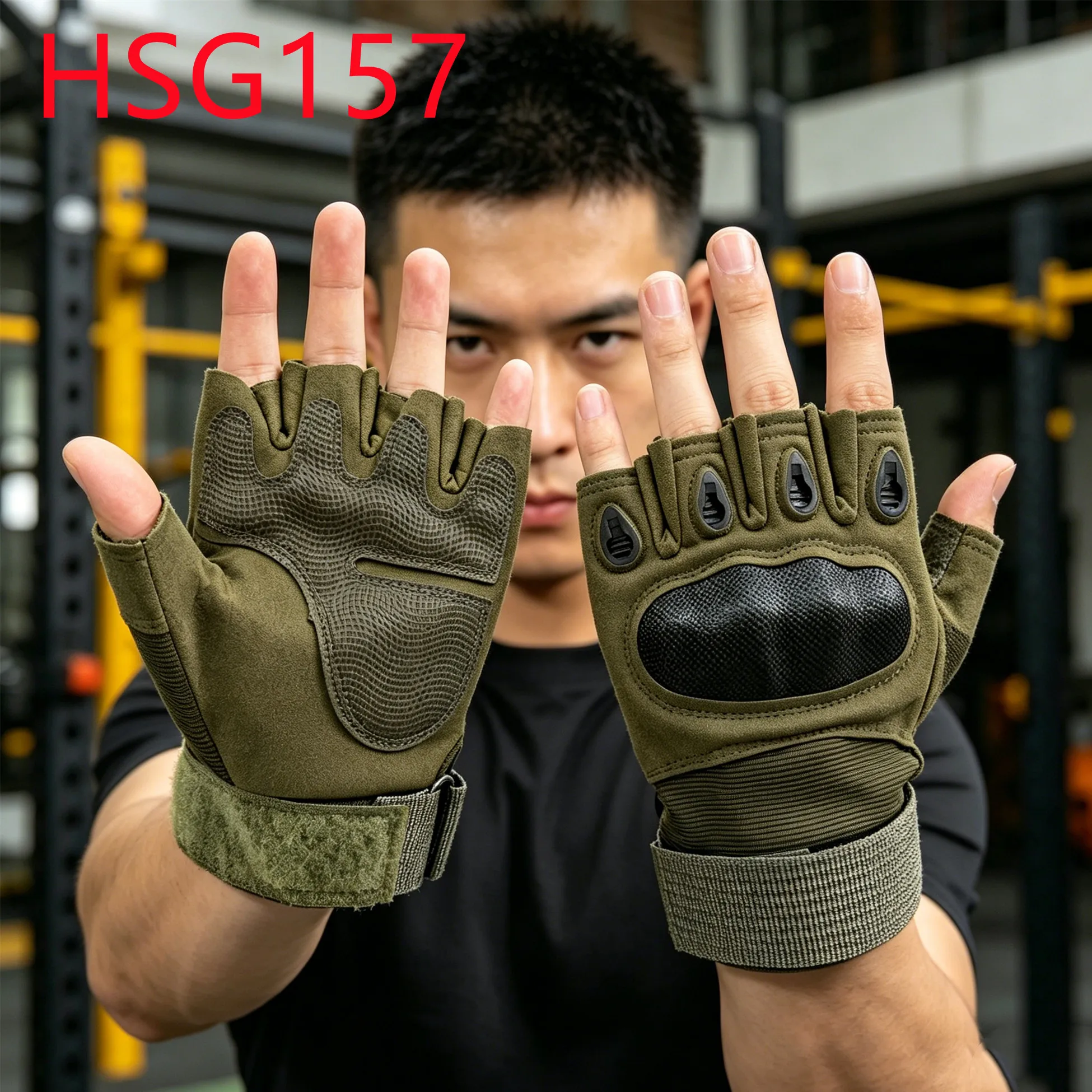 YYR,Combat Grade Hard Shell Knuckle Protection Tactical Gloves Field Gear Stretch Woven Fabric Training Gloves for Sale HSG157