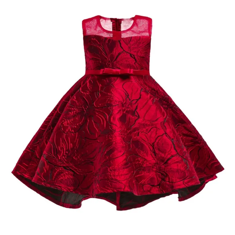 New Frock Designs Bow Long Tail Girl 