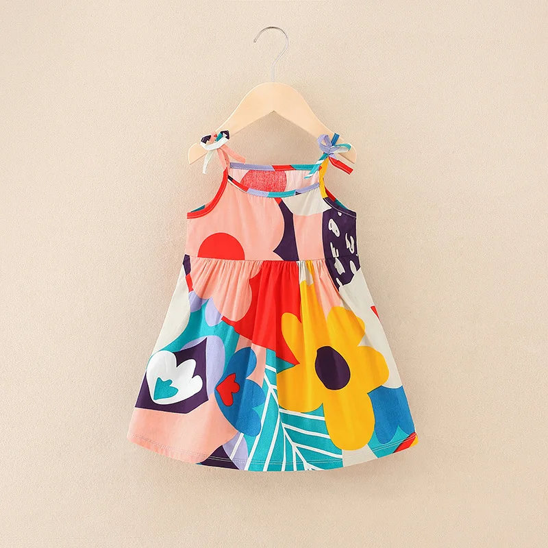 2022 New Arrival Latest Design Summer Cute Kids Clothing Dress Casual Baby Girl Dress