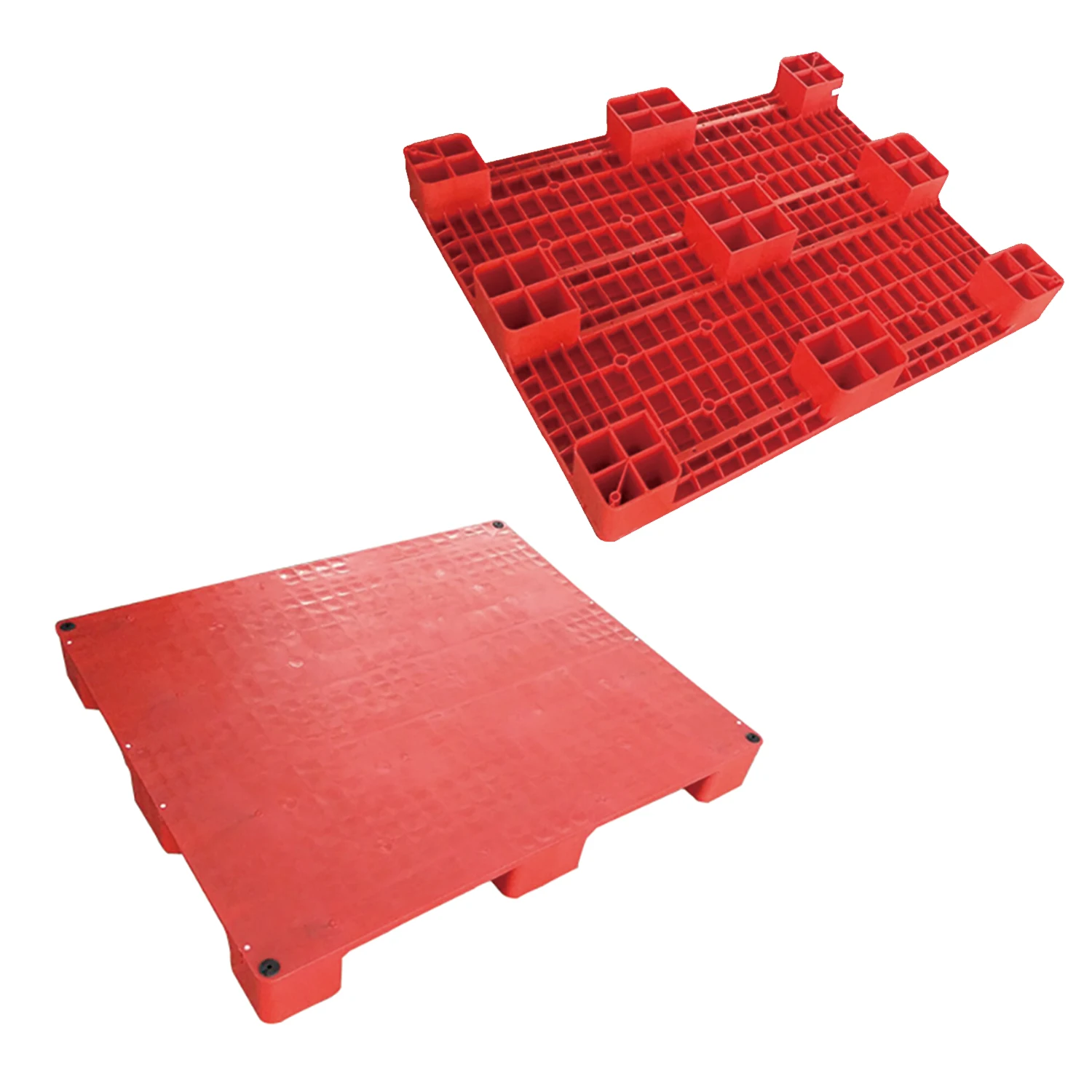 GMP Compliant 4 Way Entry Non Reversible Plastic Pallets
