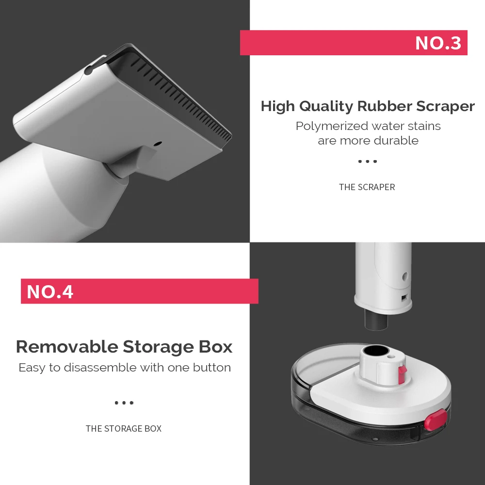 Odm Handheld Electric Window Steam Cleaner With 9 Various Attachments