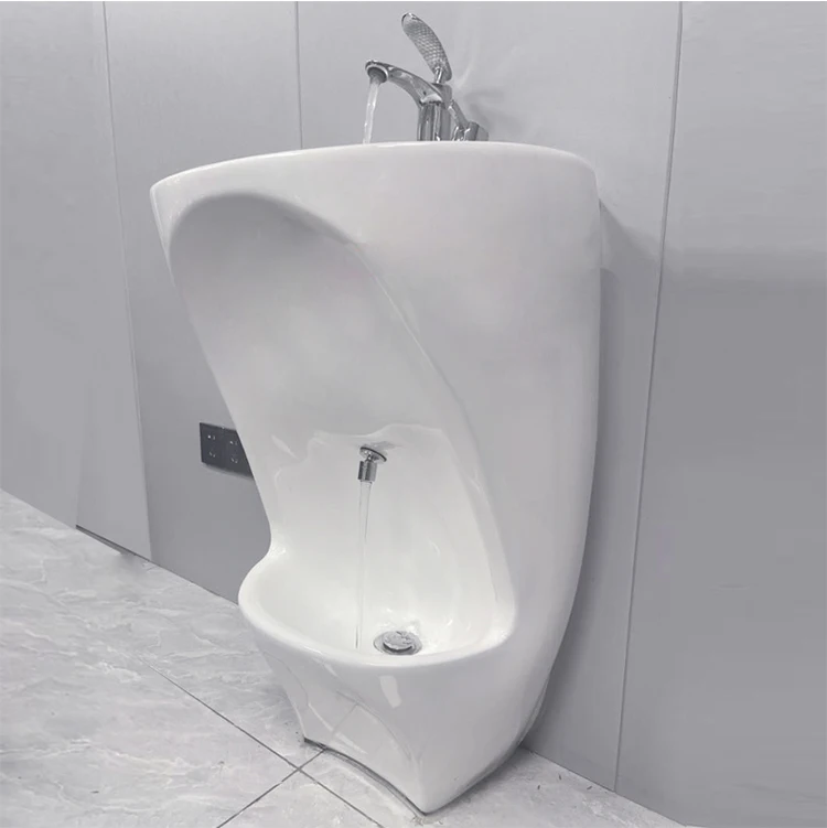 Efficient Ablution Basin With Urinal Sink Ideal For Muslim Ritual