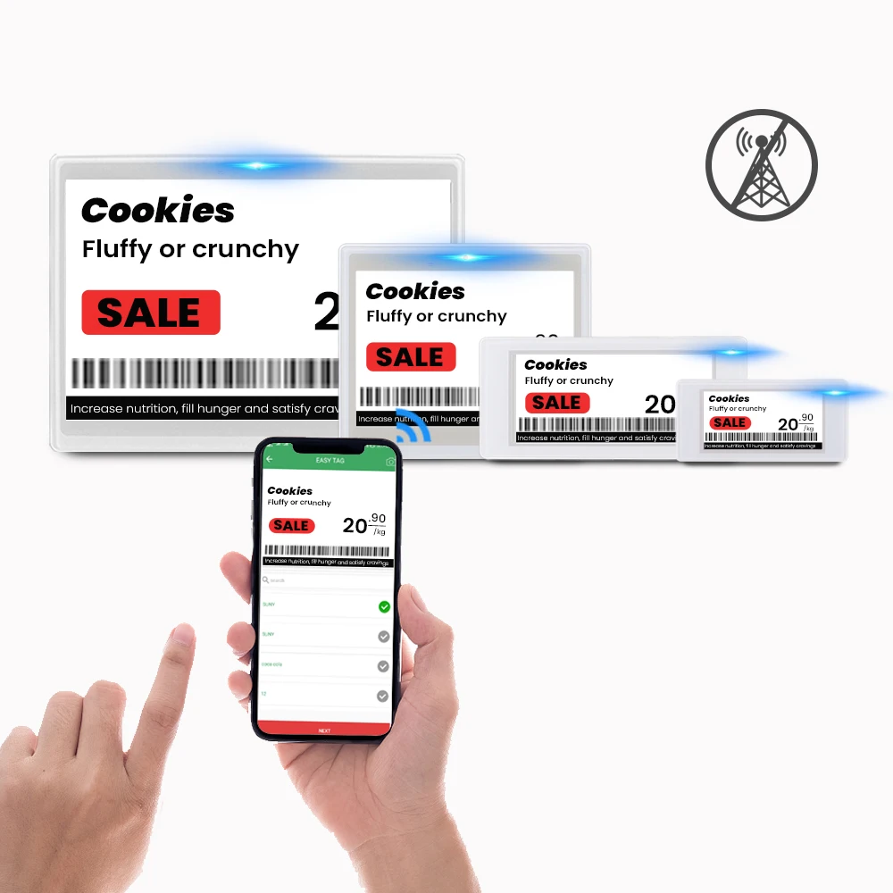 Retail Store Digital Price Tag Smart Electronic Label Shelf Esl System Epaper Display for Grocery