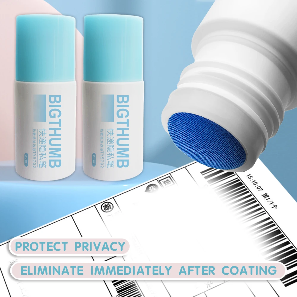 Liquido Di Correzione Per Carta Termica - Con Apriscatole Integrato, 10ml, Per Protezione Dati Personali - Foto 5