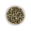 Round gold and black Russian beads