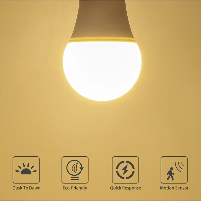 Лидер продаж высоколюминесцентная лампа E27 для домашней безопасности 9 Вт 12