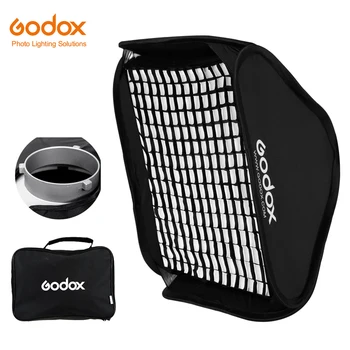 Inlighttech Godox 80 X 80cm Folding Portable Bowens Mount Softbox + Honeycomb Grid Studio Strobe Flash Reflective Softbox Diffus