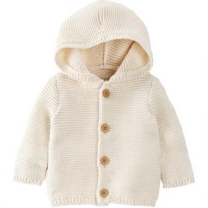 Baby Organic Signature Stitch Cardigan Made in China