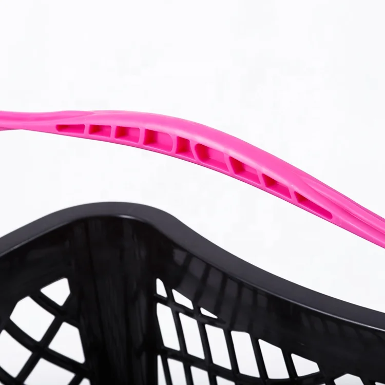 Western Single Handle Retail Cosmetic Store Plastic Collapsible Mini Shopping Baskets Customized Logo for Small Spaces