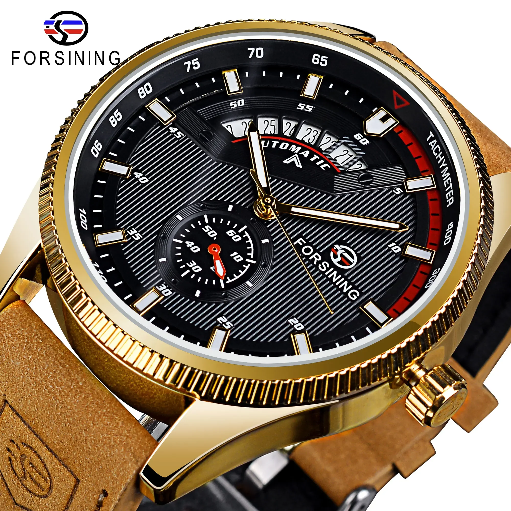 Forsining Automatic Men's Mechanical Watch Genuine Leather