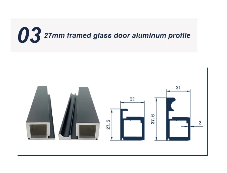 Aluminum Alloy Sliding Door Frame Closet Profiles Kinchen 20