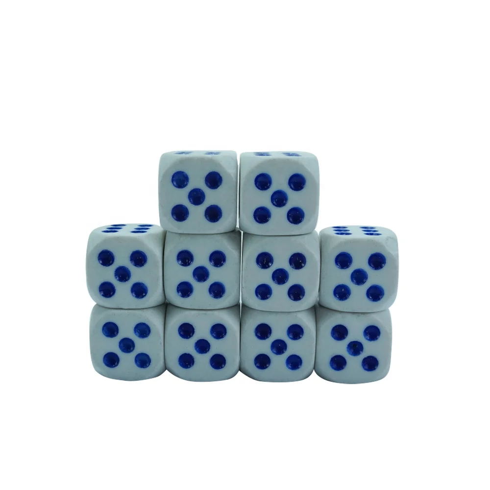 Lot de 50 ou 100 dés à six faces en vrac | D6 Standard 16 mm | Idéal pour les jeux de société, les jeux de casino et les RPG de table